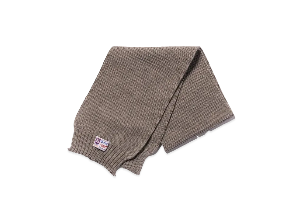 THE REAL McCOY'S Scarf Wool-Knit "Gray"