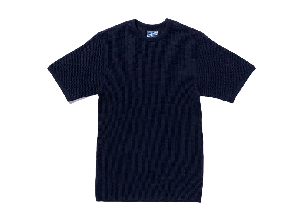 THE REAL McCOY'S Waffle Thermal Shirt S/S "Navy"