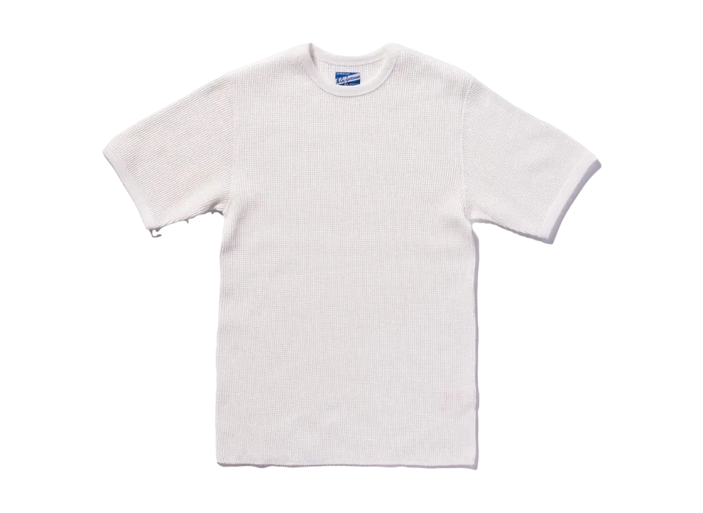 THE REAL McCOY'S Waffle Thermal Shirt S/S "White"
