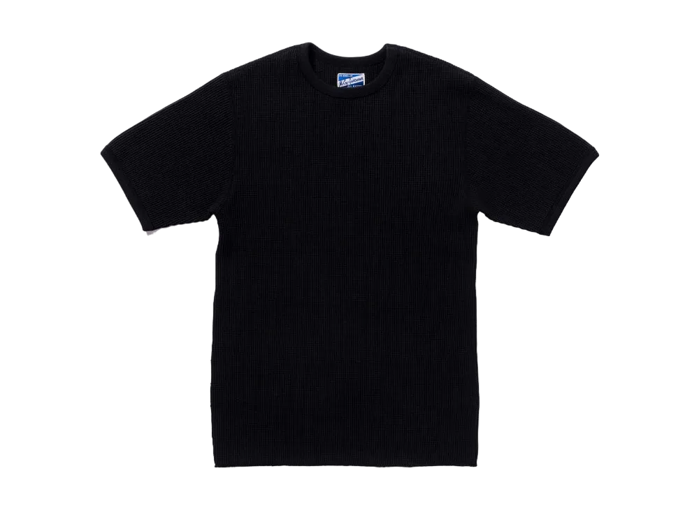 THE REAL McCOY'S Waffle Thermal Shirt S/S "Black"