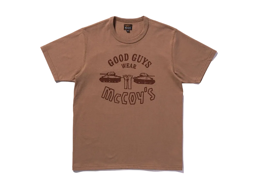 THE REAL McCOY'S Military Tee / Good Guys Wear Mccoys "Chestnut"