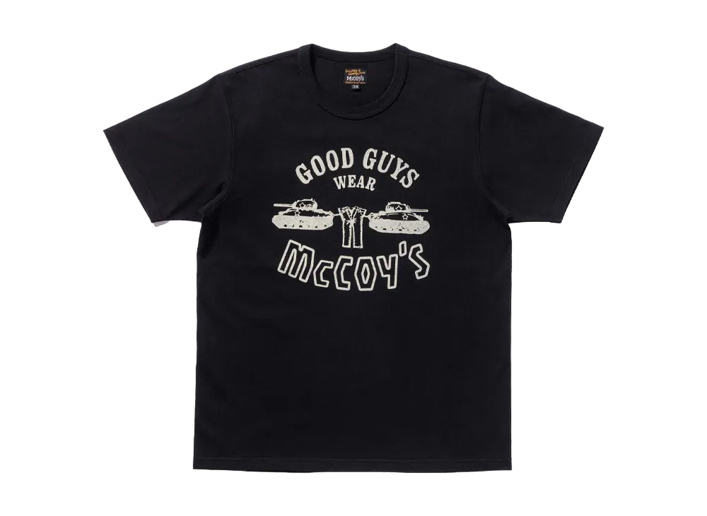 THE REAL McCOY'S Military Tee / Good Guys Wear Mccoys "Black"