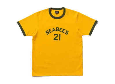 THE REAL McCOY'S Military Tee / Seabees 21 "YellowxForest"