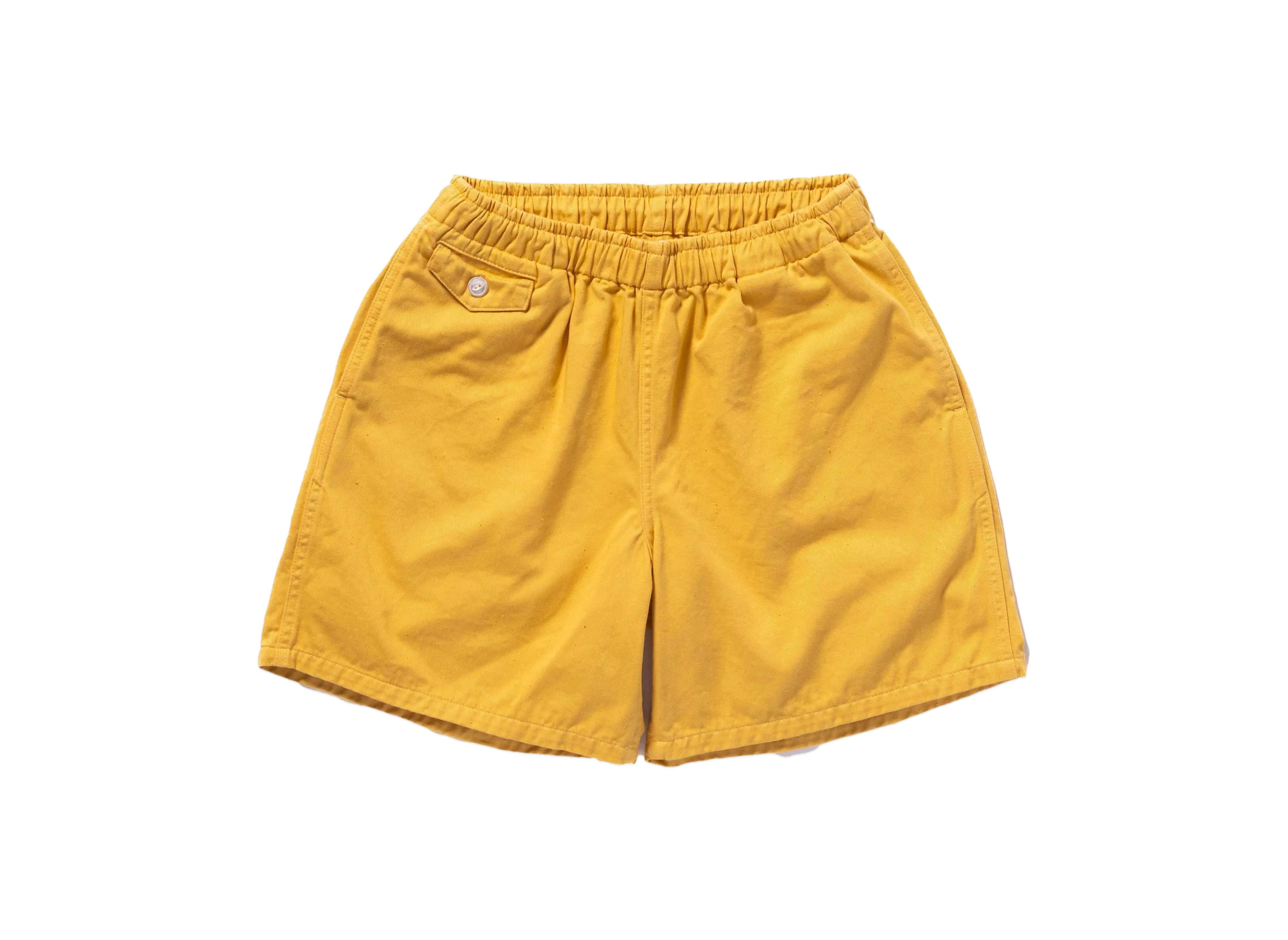 THE REAL McCOY'S Cotton Drill Swim Shorts (Over-Dyed) "Yellow"