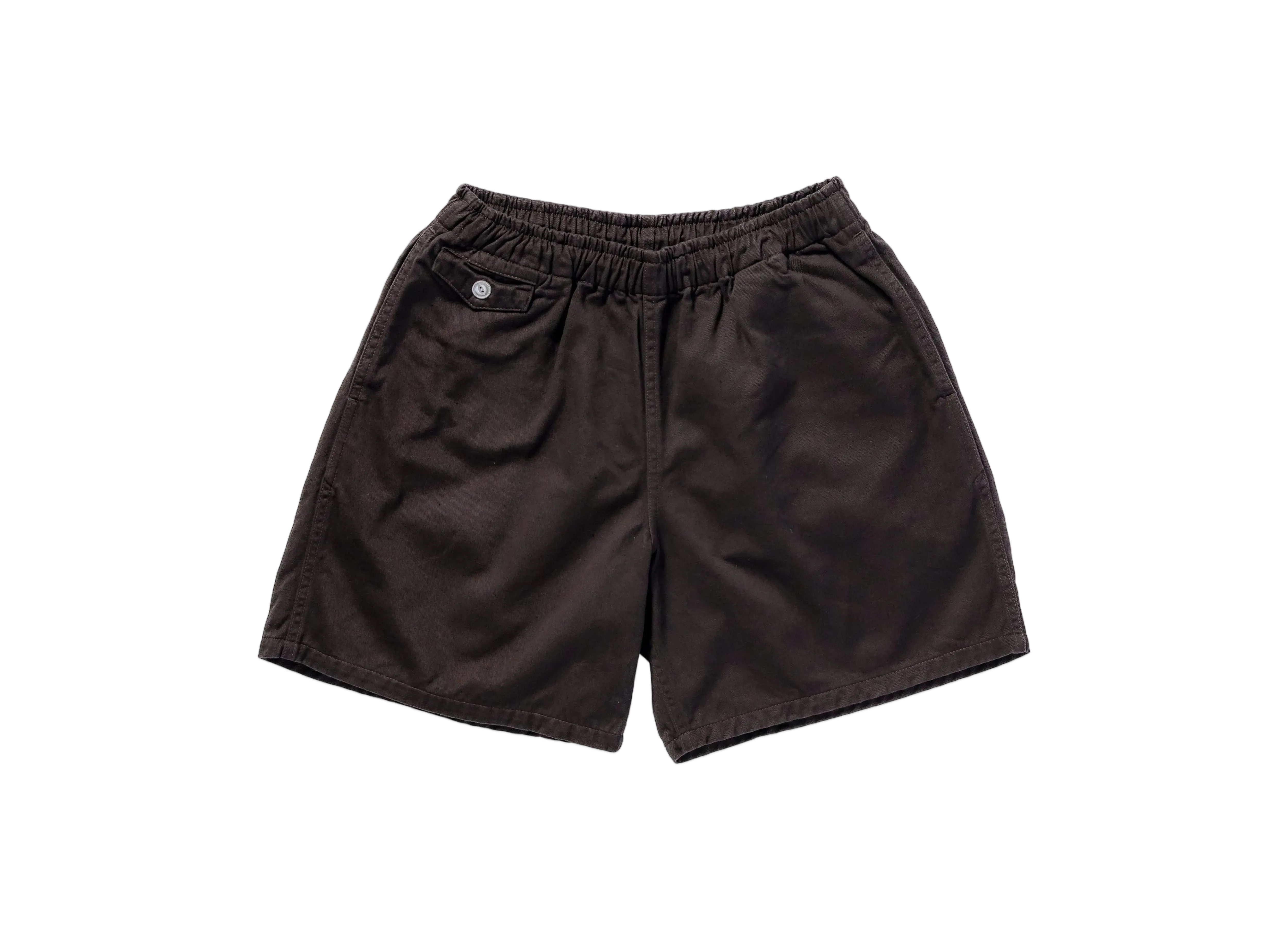 THE REAL McCOY'S Cotton Drill Swim Shorts (Over-Dyed) "Black"