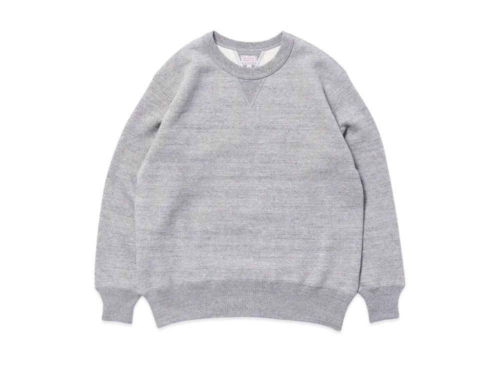 THE REAL McCOY'S 10 OZ. Loopwheel Crewneck Sweatshirt "Gray"