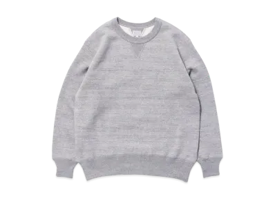 THE REAL McCOY'S 10 OZ. Loopwheel Crewneck Sweatshirt "Gray"