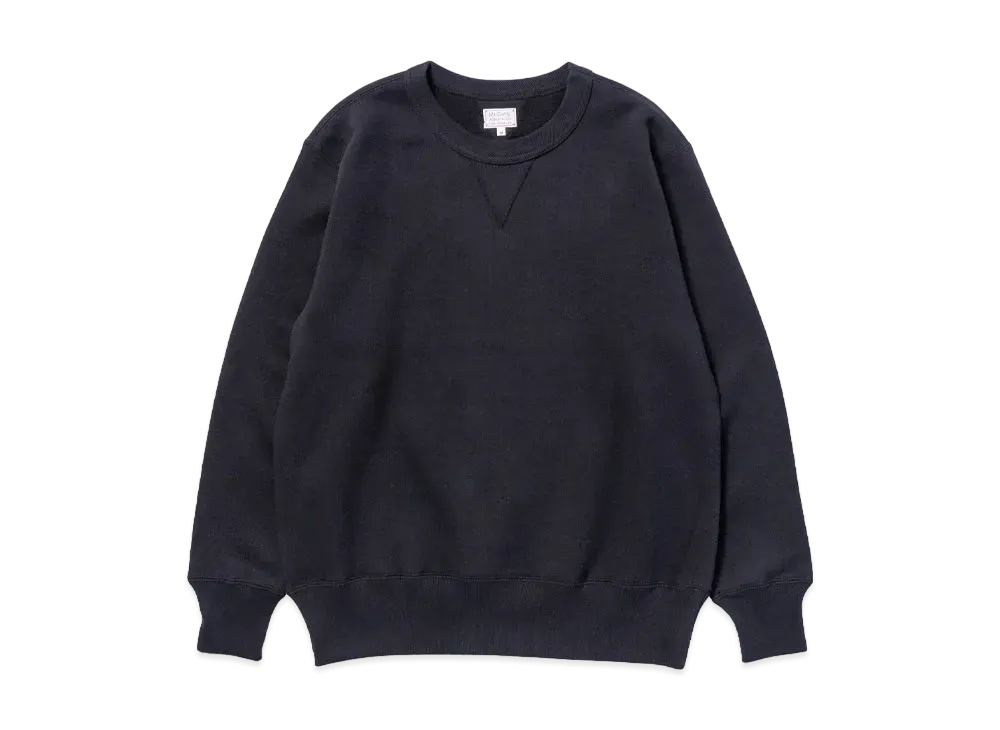 THE REAL McCOY'S 10 OZ. Loopwheel Crewneck Sweatshirt "Black"