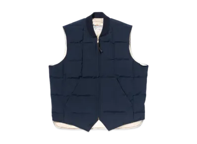 THE REAL McCOY'S Cotton/Nylon Down Vest "Navy"
