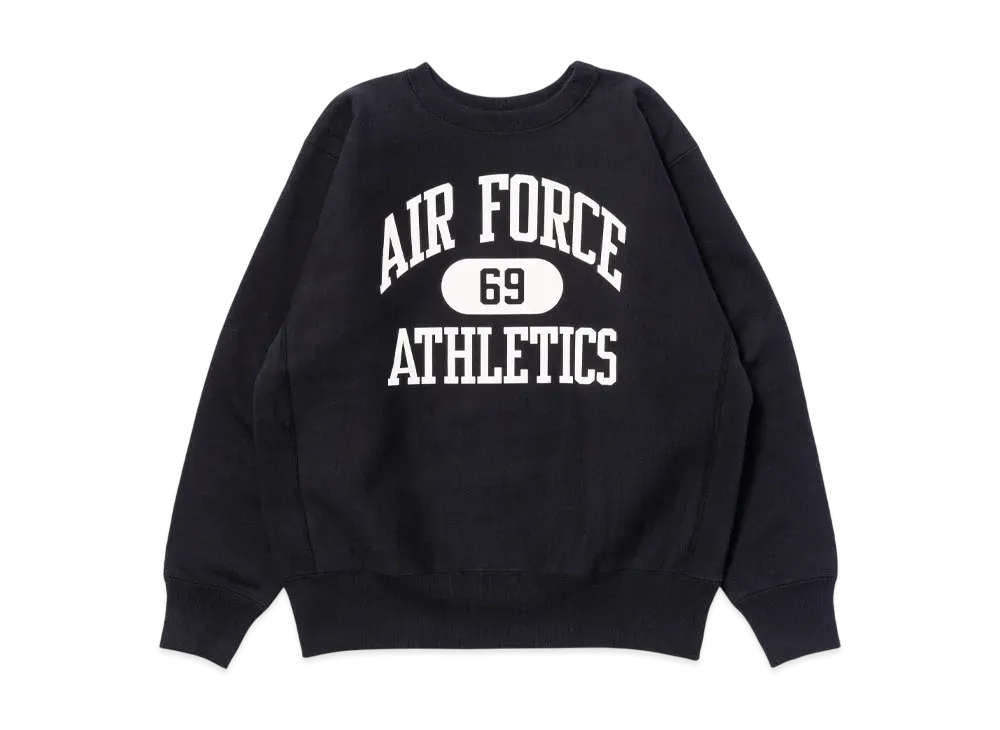 THE REAL McCOY'S Heavyweight Crewneck / Air Force "Black"