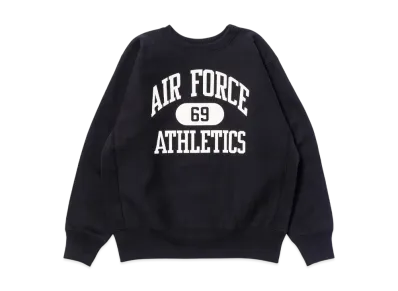 THE REAL McCOY'S Heavyweight Crewneck / Air Force "Black"