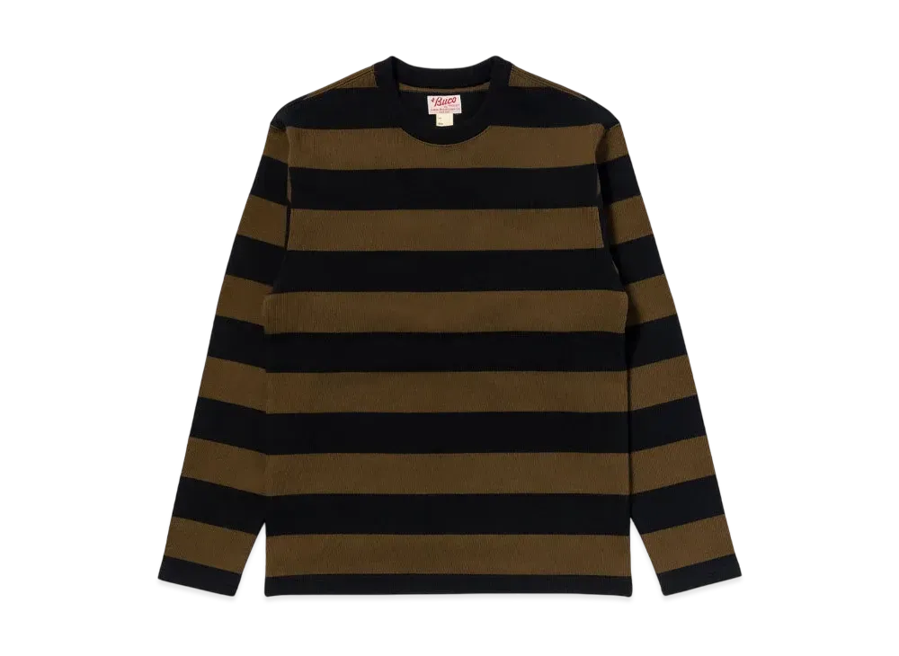 THE REAL McCOY'S Buco Stripe Racing Jersey "Black/Olive"