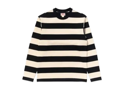 THE REAL McCOY'S Buco Stripe Racing Jersey "Black/White"