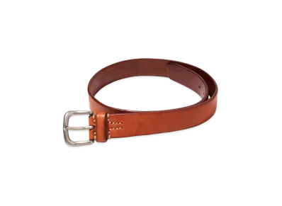 THE REAL McCOY'S Joe Mccoy Bend Leather Belt "Brown"