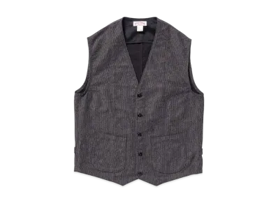 THE REAL McCOY'S Double Diamond Vest / Printed Moleskin "Salt&Pepper"
