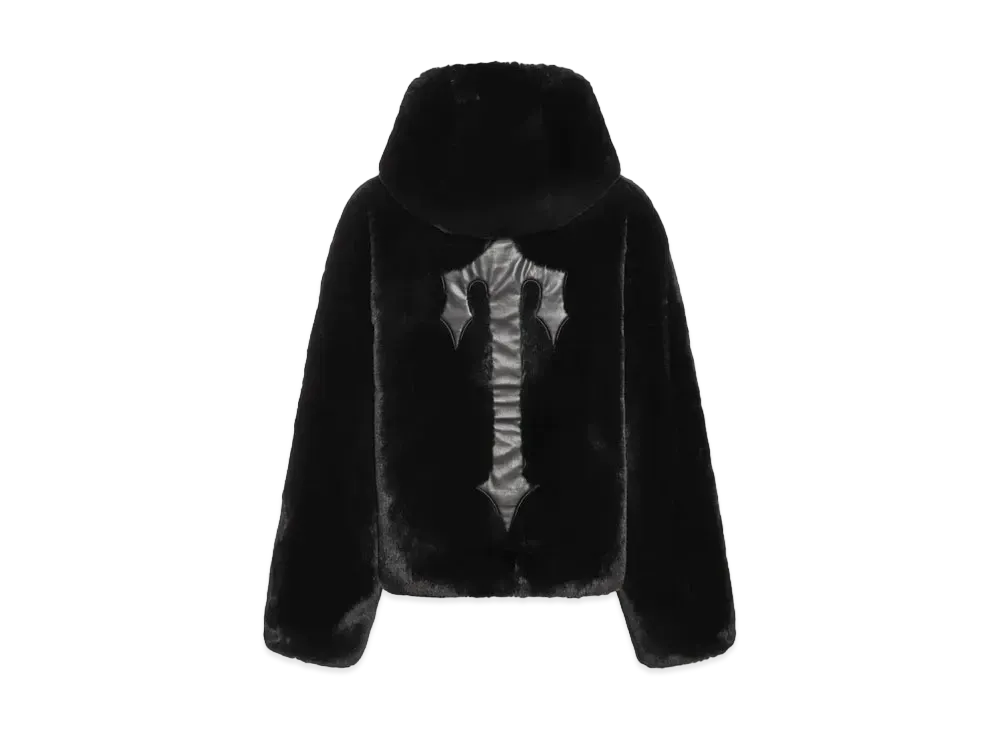 TRAPSTAR Women's Irongate T Oversized Fur Coat "Black"