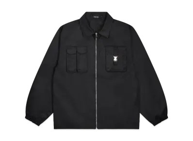 TRAPSTAR Nylon Twill Coach Jacket "Black"