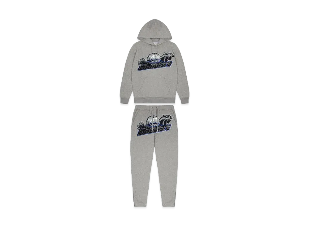 TRAPSTAR Shooters Hoodie Tracksuit "Grey/Blue 2.0"