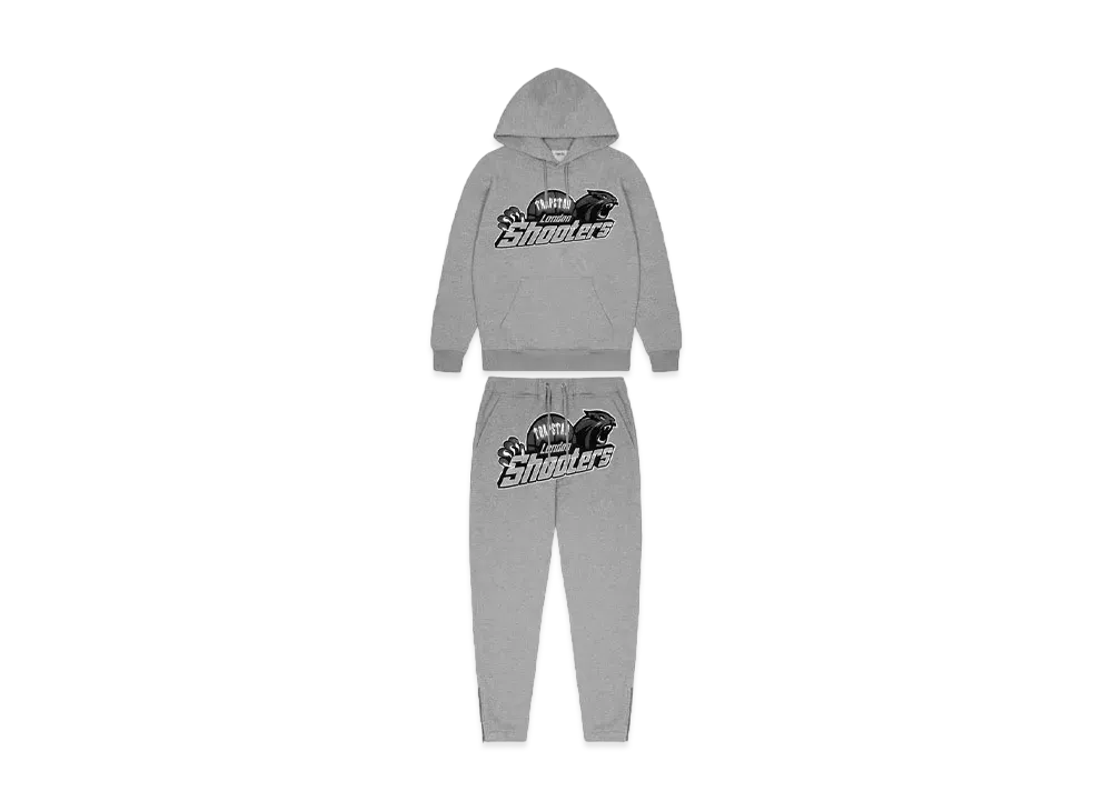 TRAPSTAR Shooters Hoodie Tracksuit "Grey/Blue"