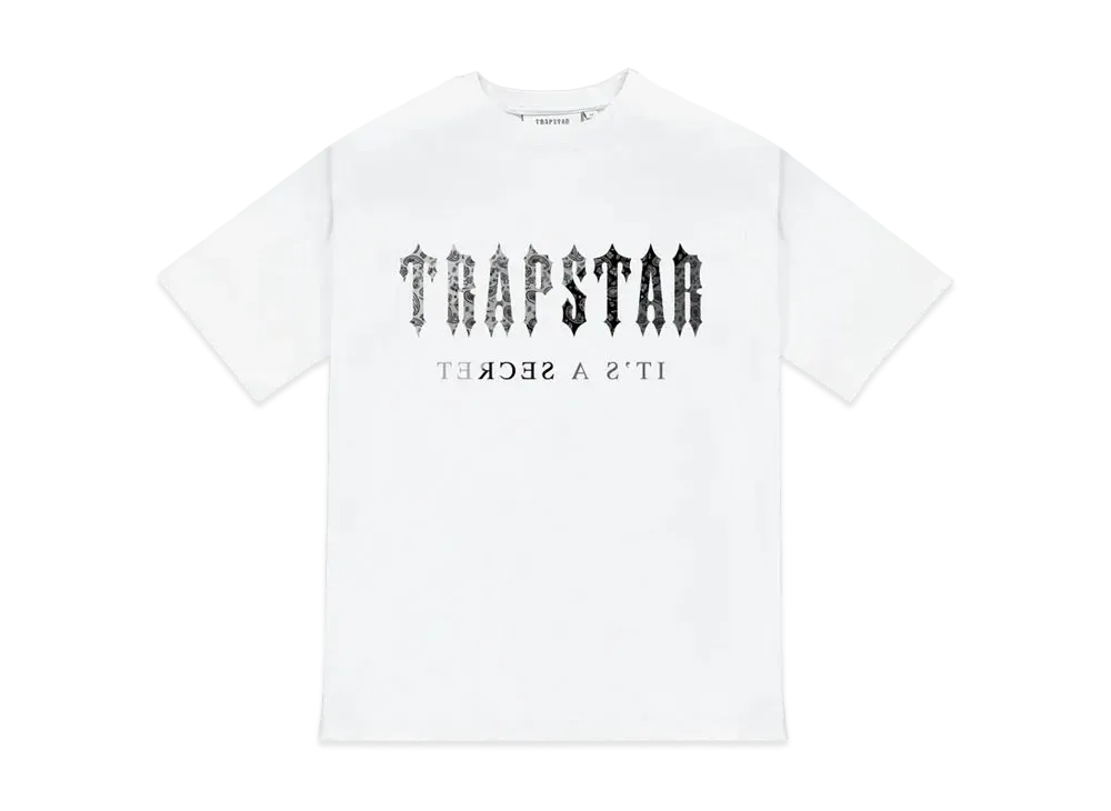 TRAPSTAR Decoded Paisley Monochrome Edition Tee "White"