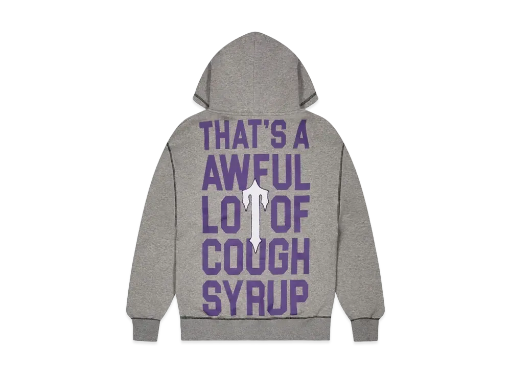 TRAPSTAR x COUGH SYRUP Hoodie "Gray"