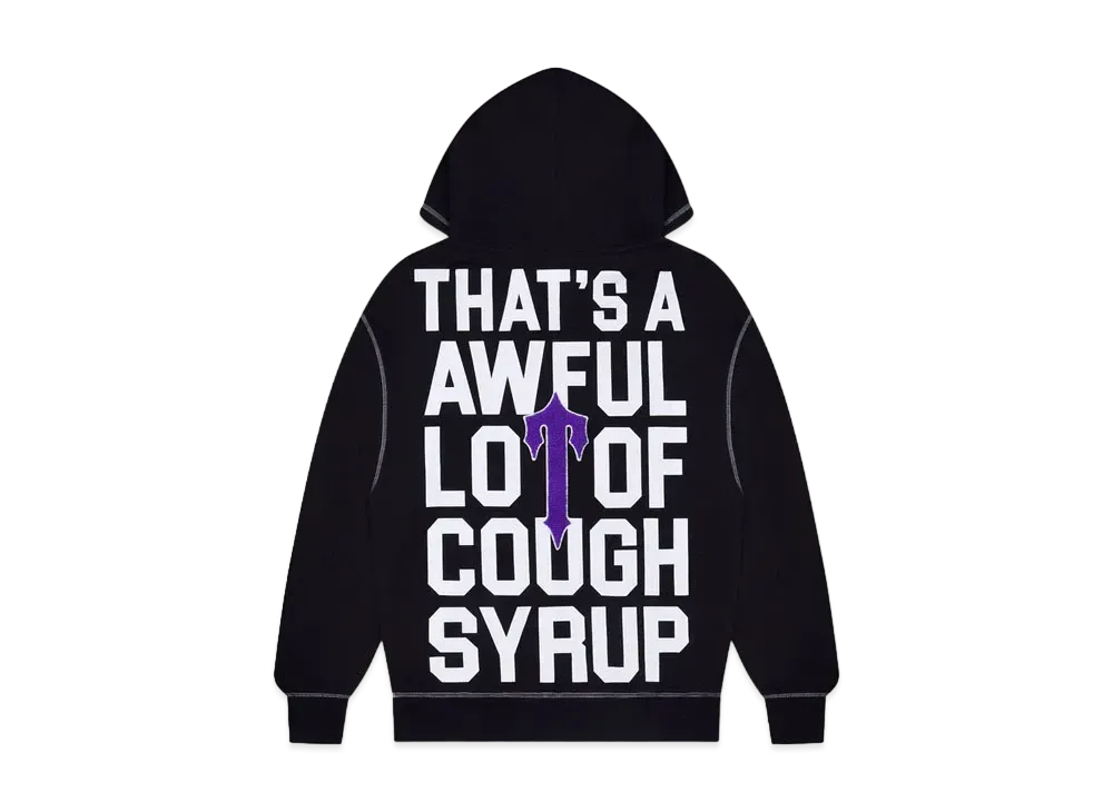 TRAPSTAR x COUGH SYRUP Hoodie "Black"