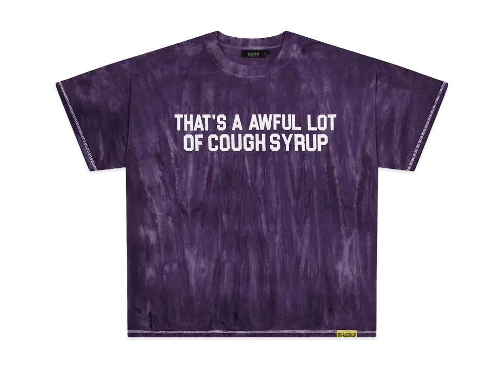 TRAPSTAR x COUGH SYRUP Irongate Washed T-Shirt "Purple"