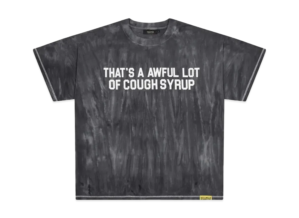 TRAPSTAR x COUGH SYRUP Irongate Washed T-Shirt "Black"