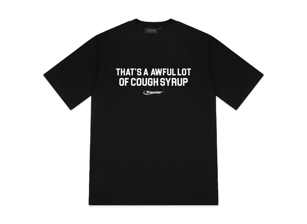 TRAPSTAR x COUGH SYRUP Print T-Shirt "Black"