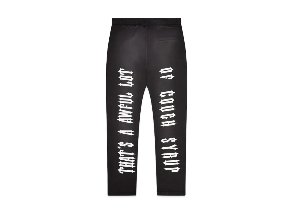TRAPSTAR x COUGH SYRUP Graphic Jogger "Black"
