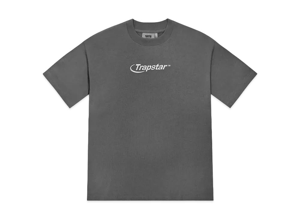 TRAPSTAR Hyperdrive Embroidered Tee "Grey/Ice Blue"