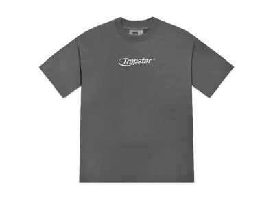 TRAPSTAR Hyperdrive Embroidered Tee "Grey/Ice Blue"