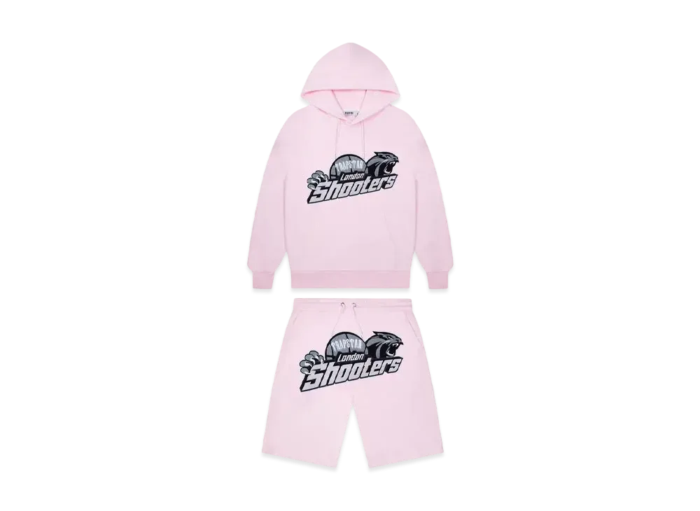 TRAPSTAR x SHOOTERS Hoodie Shorts Set "Pink"