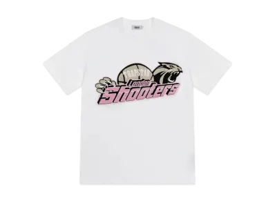 TRAPSTAR x SHOOTERS Chenille Short Set "White/Pink"