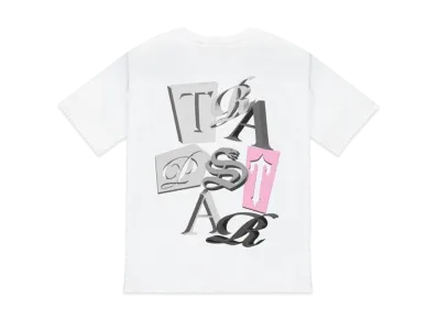 TRAPSTAR TS Script Tee "White/Pink"