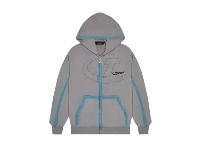 TRAPSTAR Hyperdrive Zip Through Tracksuit "Grey/Blue"