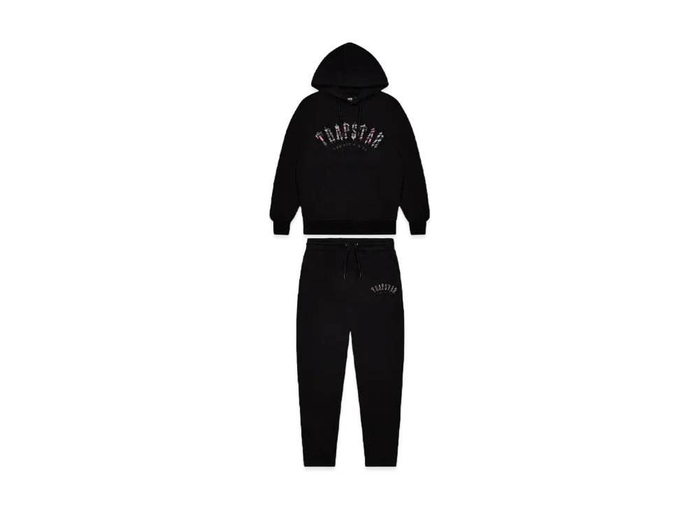 TRAPSTAR Irongate Arch Camo Tracksuit "Black/Pink"