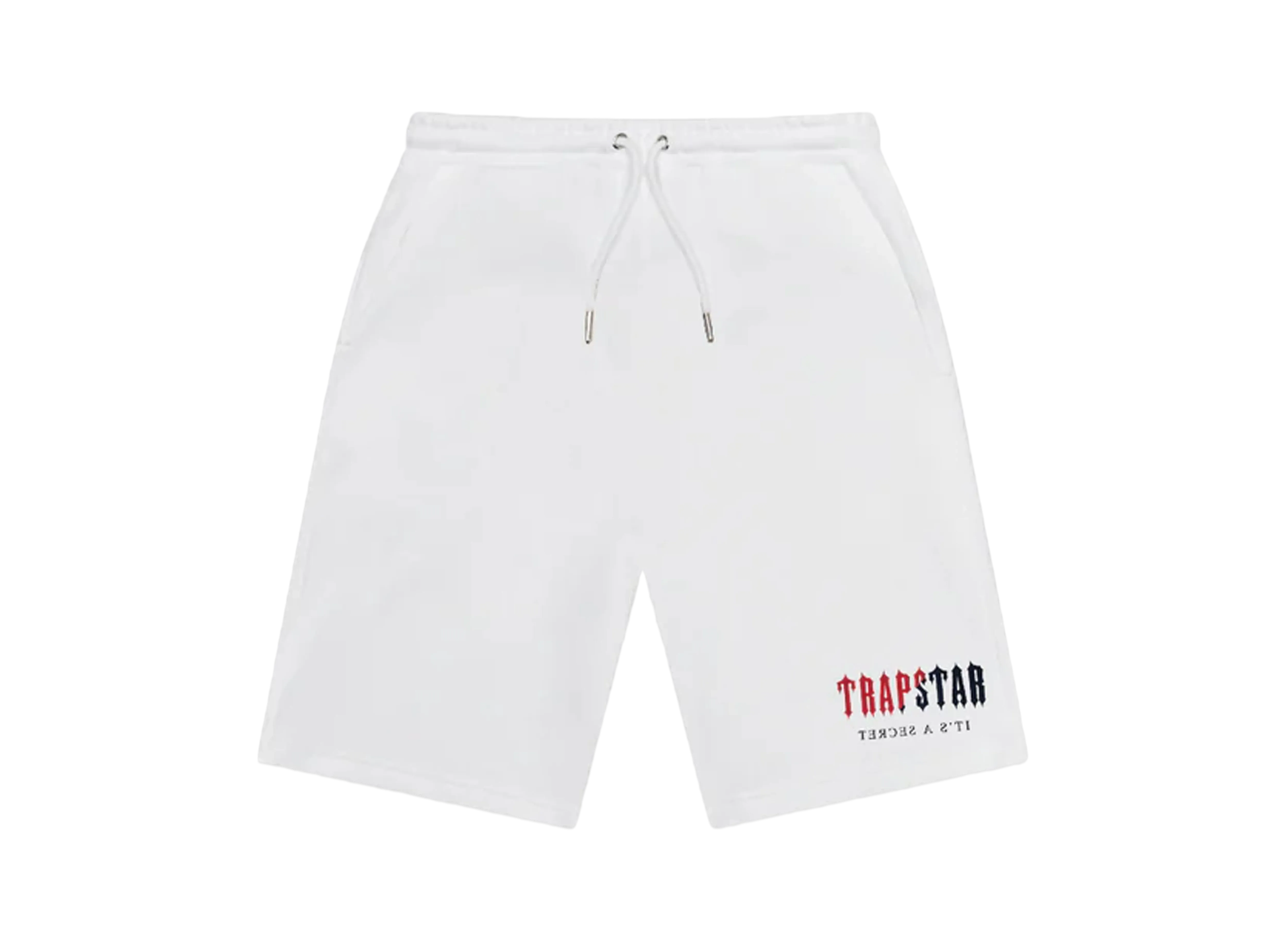 TRAPSTAR Chenille Decoded Short Set "White/Red"