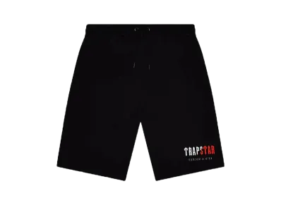 TRAPSTAR Chenille Decoded Short Set "Black/Red"