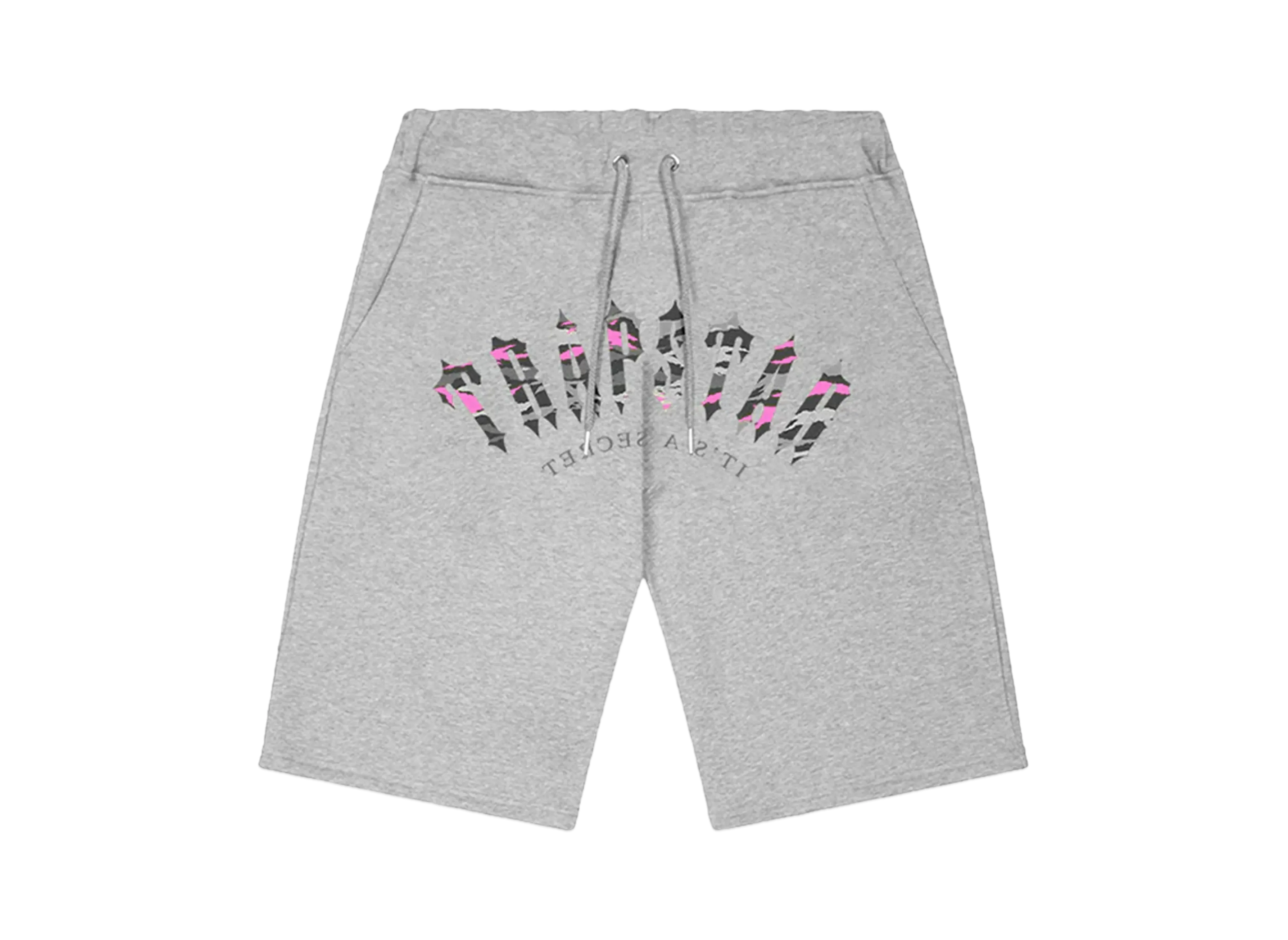 TRAPSTAR Irongate Arch Camo Shorts "Grey/Pink"