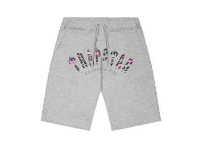TRAPSTAR Irongate Arch Camo Shorts "Grey/Pink"