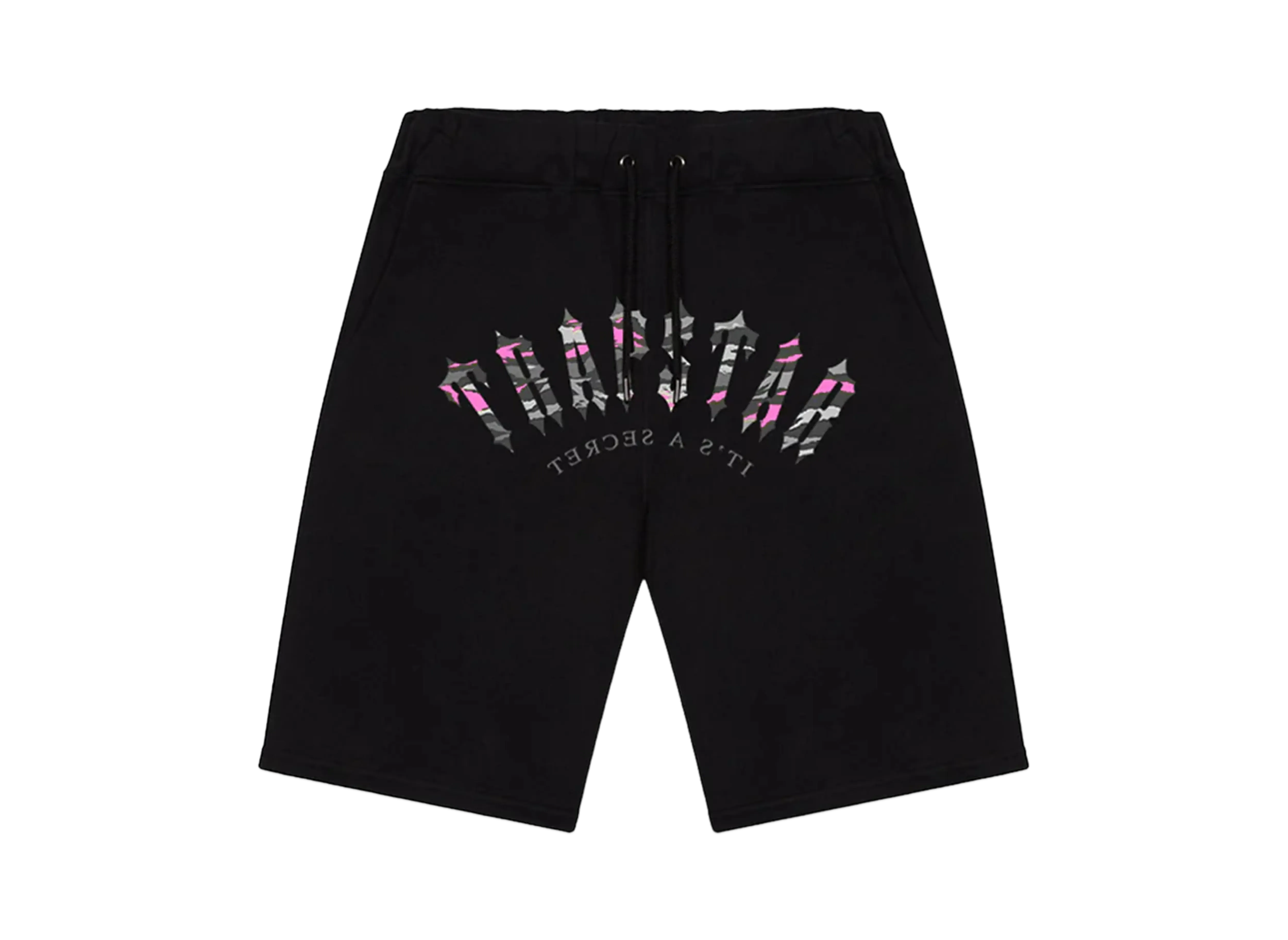 TRAPSTAR Irongate Arch Camo Shorts "Black/Pink"