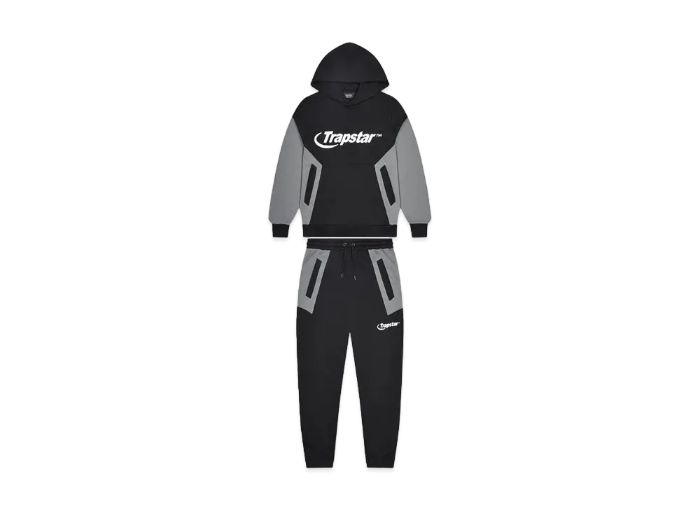 TRAPSTAR Chenille Hyperdrive Panel Tracksuit "Black"
