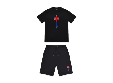 TRAPSTAR Irongate T Short Set "Black/Red/Blue"