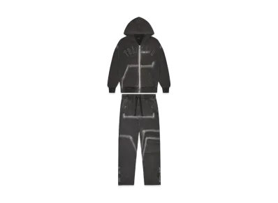 TRAPSTAR Irongate Rivet 2.0 Tracksuit "Washed Black"