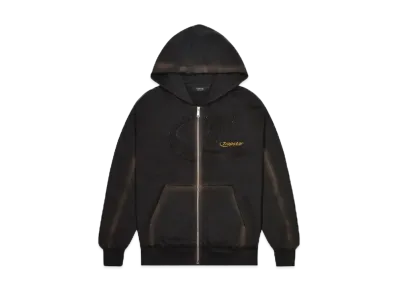 TRAPSTAR Hyperdrive Zip Through Tracksuit "Washed Black"