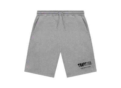 TRAPSTAR Chenille Decoded Short Set "White/Grey"
