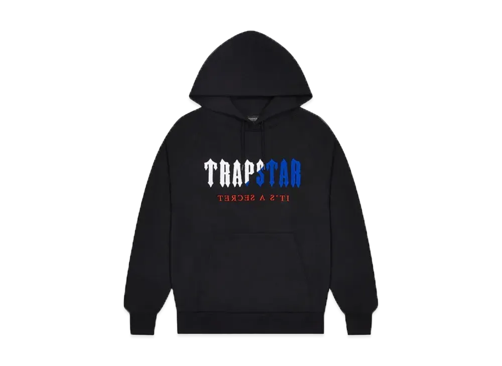 TRAPSTAR Decoded Chenille Hooded Tracksuit "Black/Blue/Red"