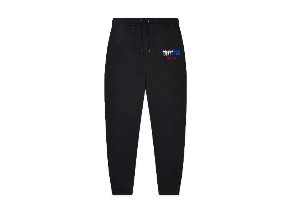 TRAPSTAR Decoded Chenille Hooded Tracksuit "Black/Blue/Red"
