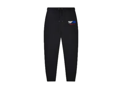 TRAPSTAR Decoded Chenille Hooded Tracksuit "Black/Blue/Red"